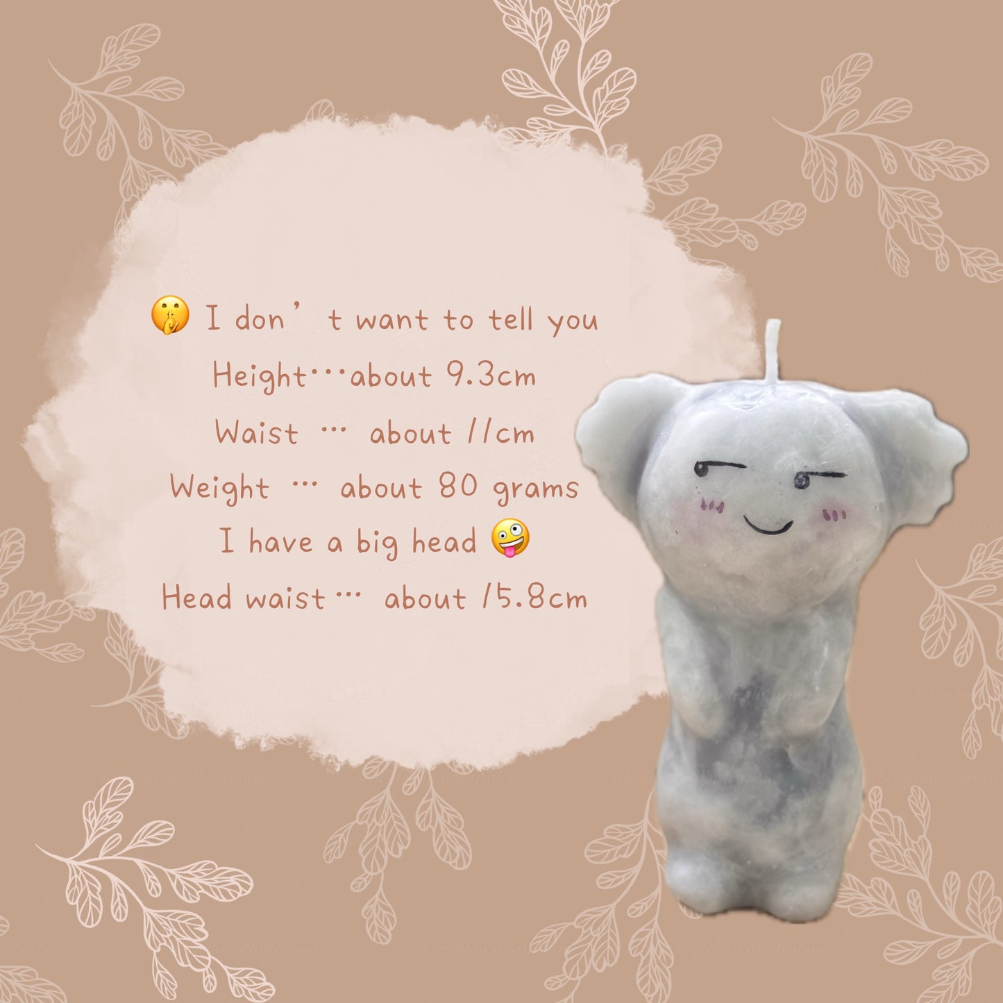 【Begleitan獨家】✨手作蠟燭✨大頭長動物系列~ 長巧拉 Goria