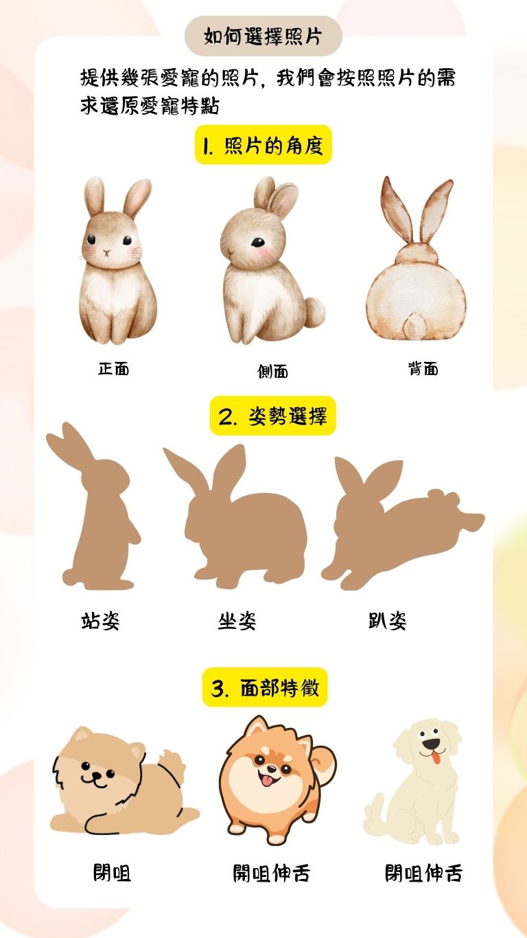 療癒系軟陶動物公仔|專屬訂製毛孩陪伴禮