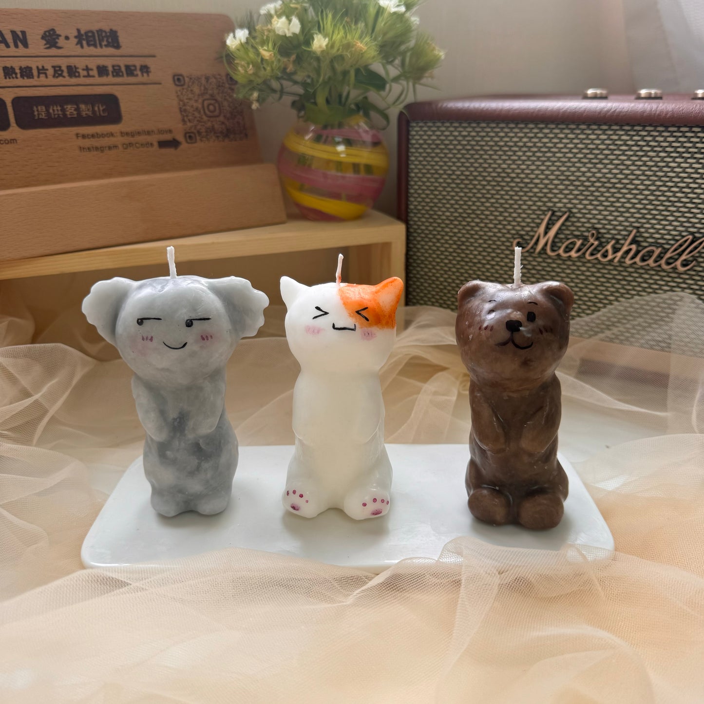 【Begleitan獨家】✨手作蠟燭✨大頭長動物系列~ 長巧拉 Goria