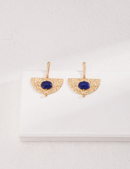 Lapis Lazuli sterling Sliver Earrings