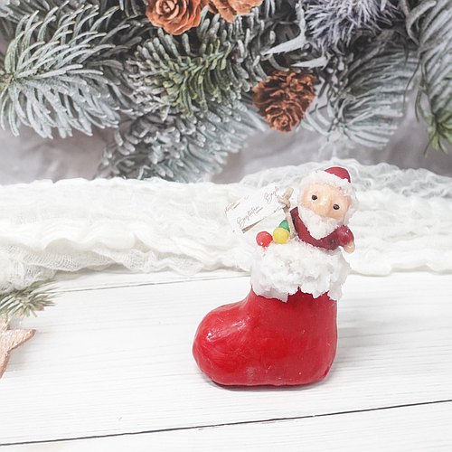 【Begleitan獨家】聖誕老人與靴造型香氛蠟燭