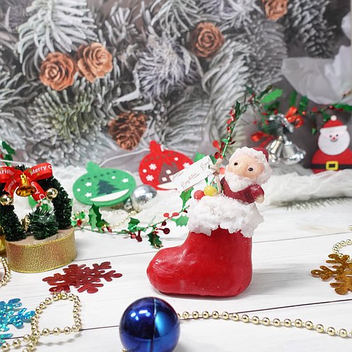 Workshop: Santa Claus with boots Scented Candle