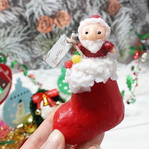 【Begleitan獨家】聖誕老人與靴造型香氛蠟燭