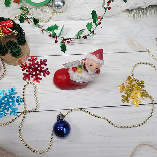 Workshop: Santa Claus with boots Scented Candle