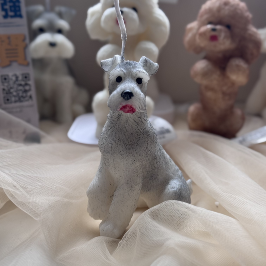 Schnauzer Candle