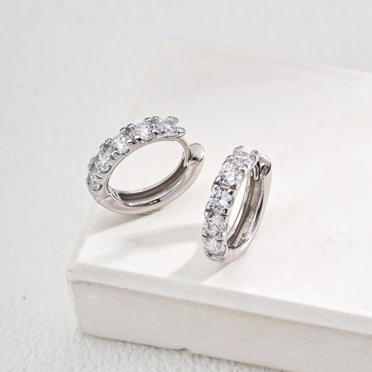S925 Silver Zircon Earrings