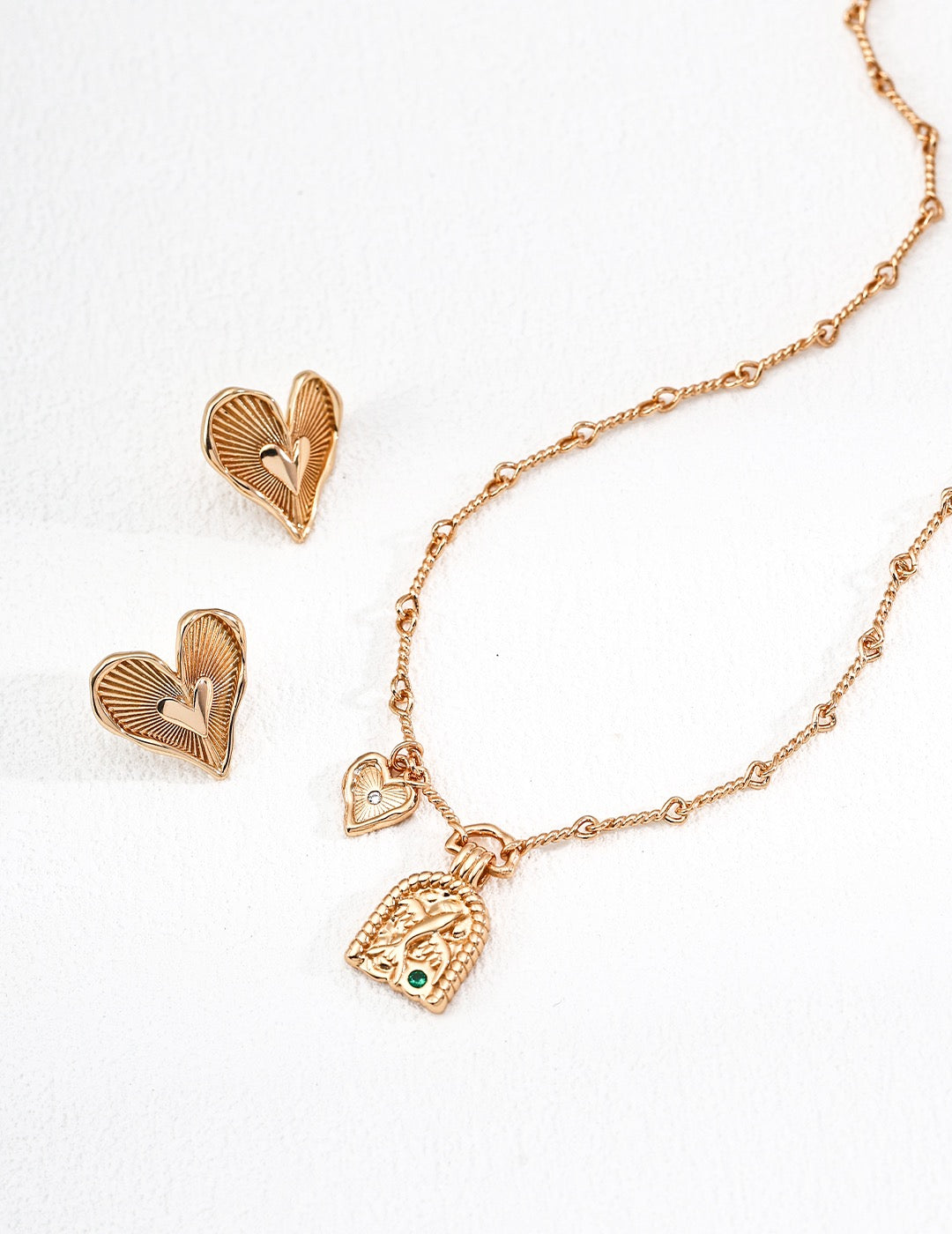 Sterling Silver Eternal Heart Earring