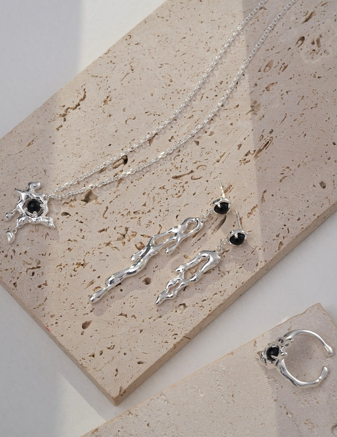 Twilight Essence Series - Silver Ring / Earrings / Necklace