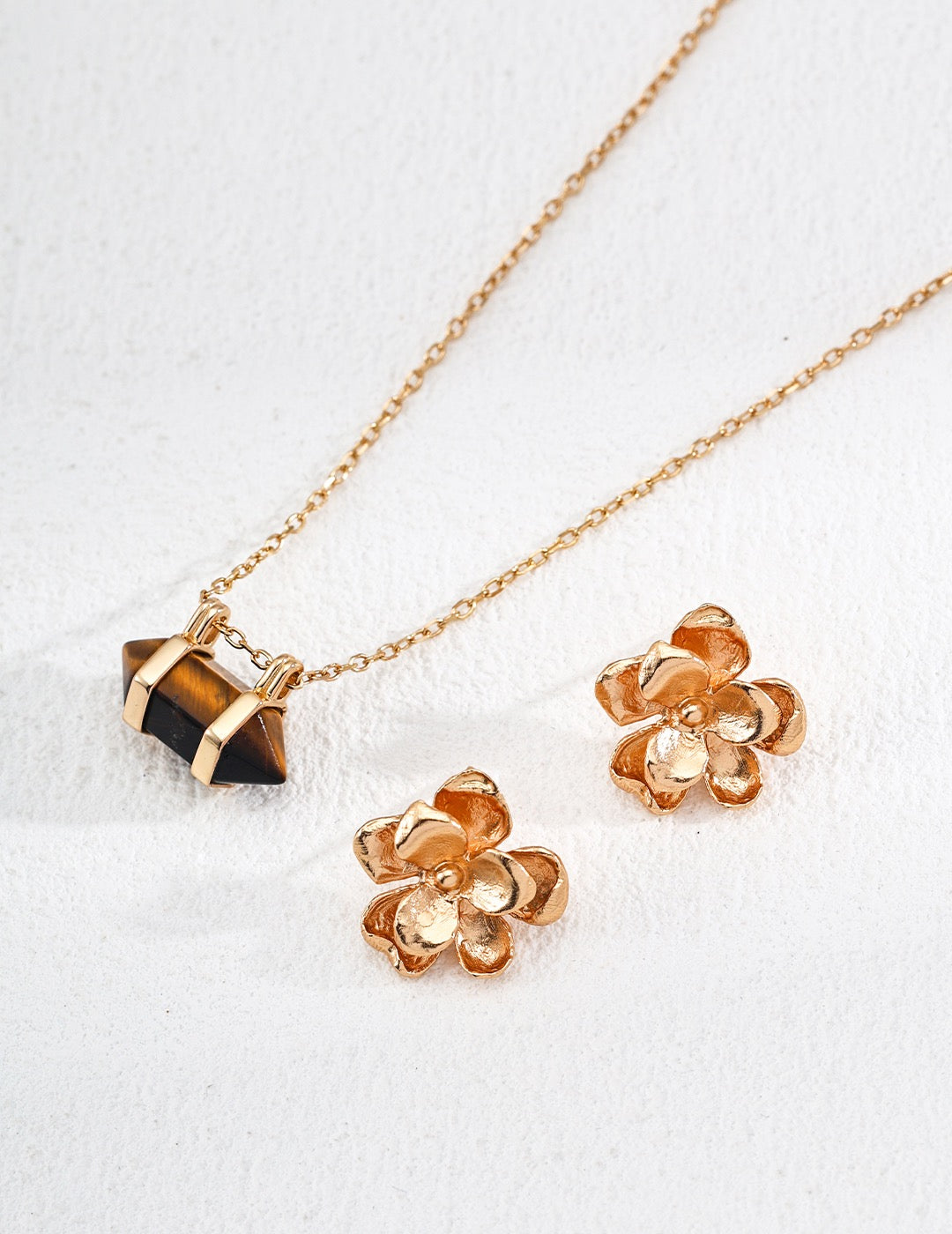 Designed Elegant Layered Flower Earrings