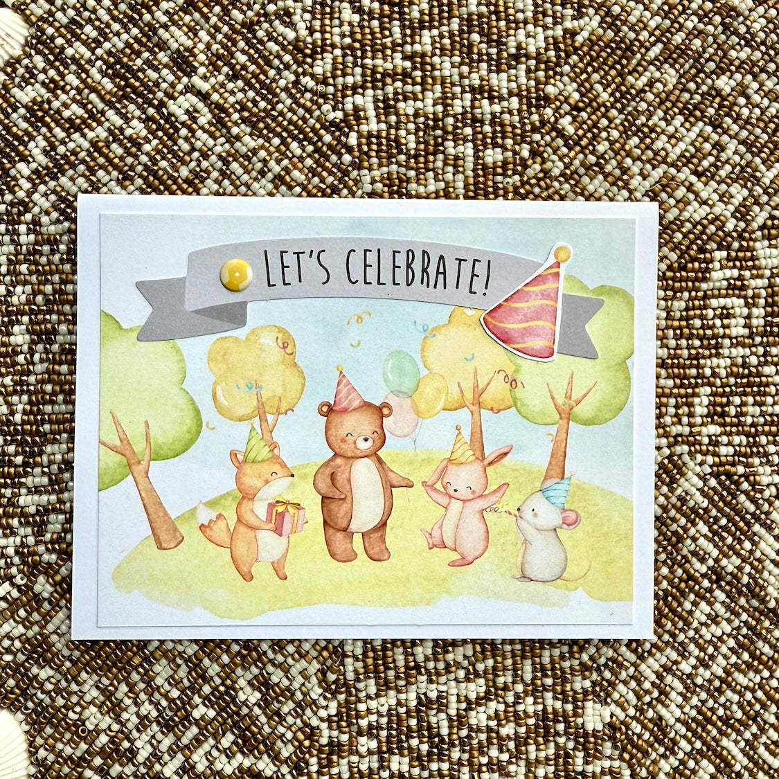 【手作心意卡】動物系列生日卡 - Let's celebrate