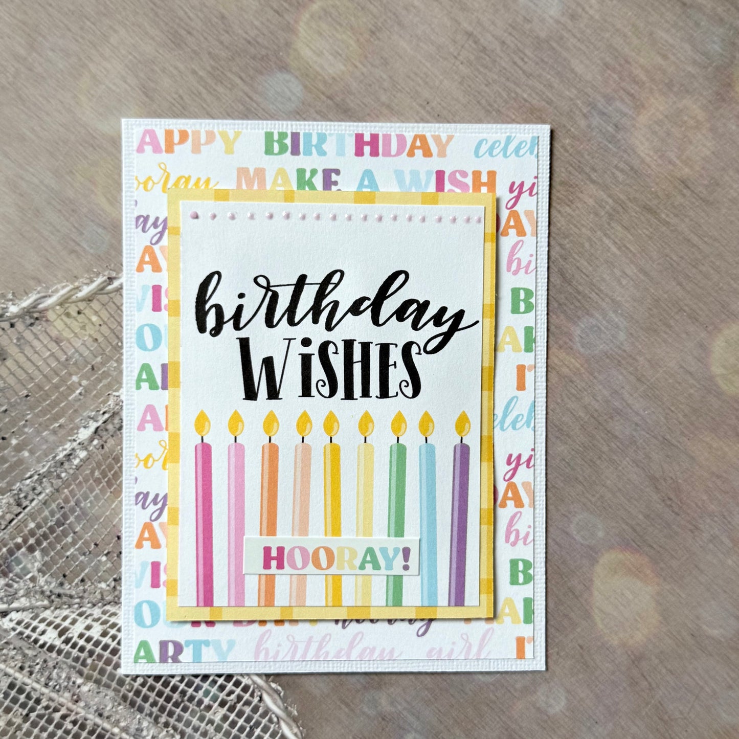 【手作心意卡】生日許願系列生日卡 - Birthday wishes, hooray!