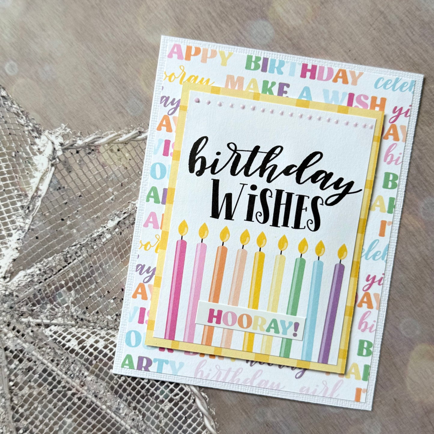 【手作心意卡】生日許願系列生日卡 - Birthday wishes, hooray!