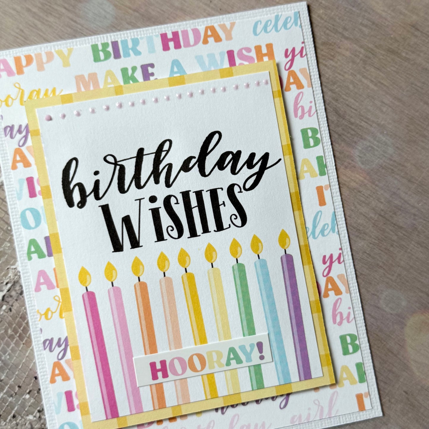 【手作心意卡】生日許願系列生日卡 - Birthday wishes, hooray!