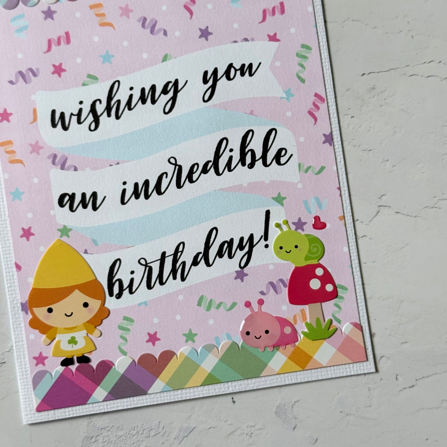 【手作心意卡】生日許願系列生日卡 - Wishing you an incredible birthday