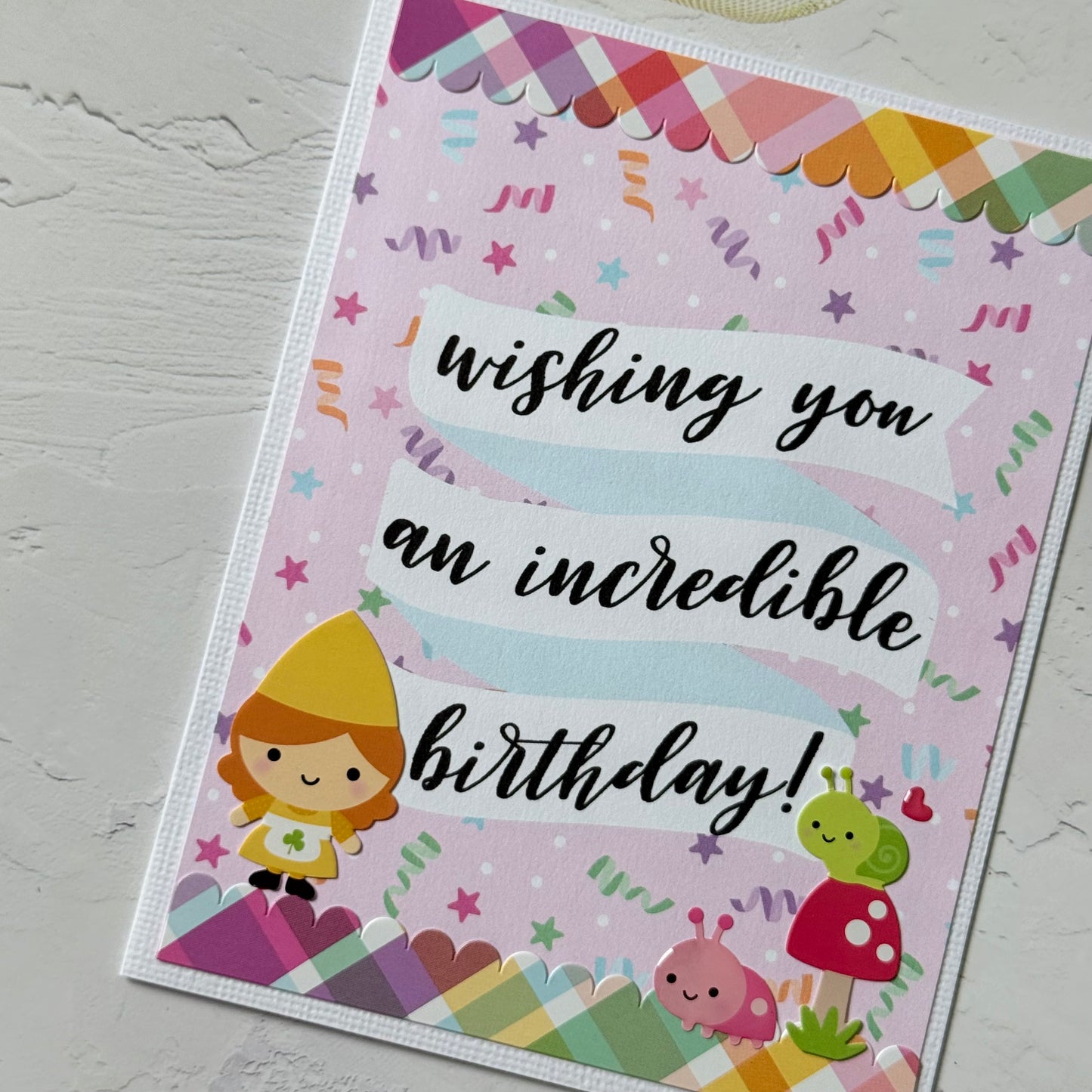 【手作心意卡】生日許願系列生日卡 - Wishing you an incredible birthday