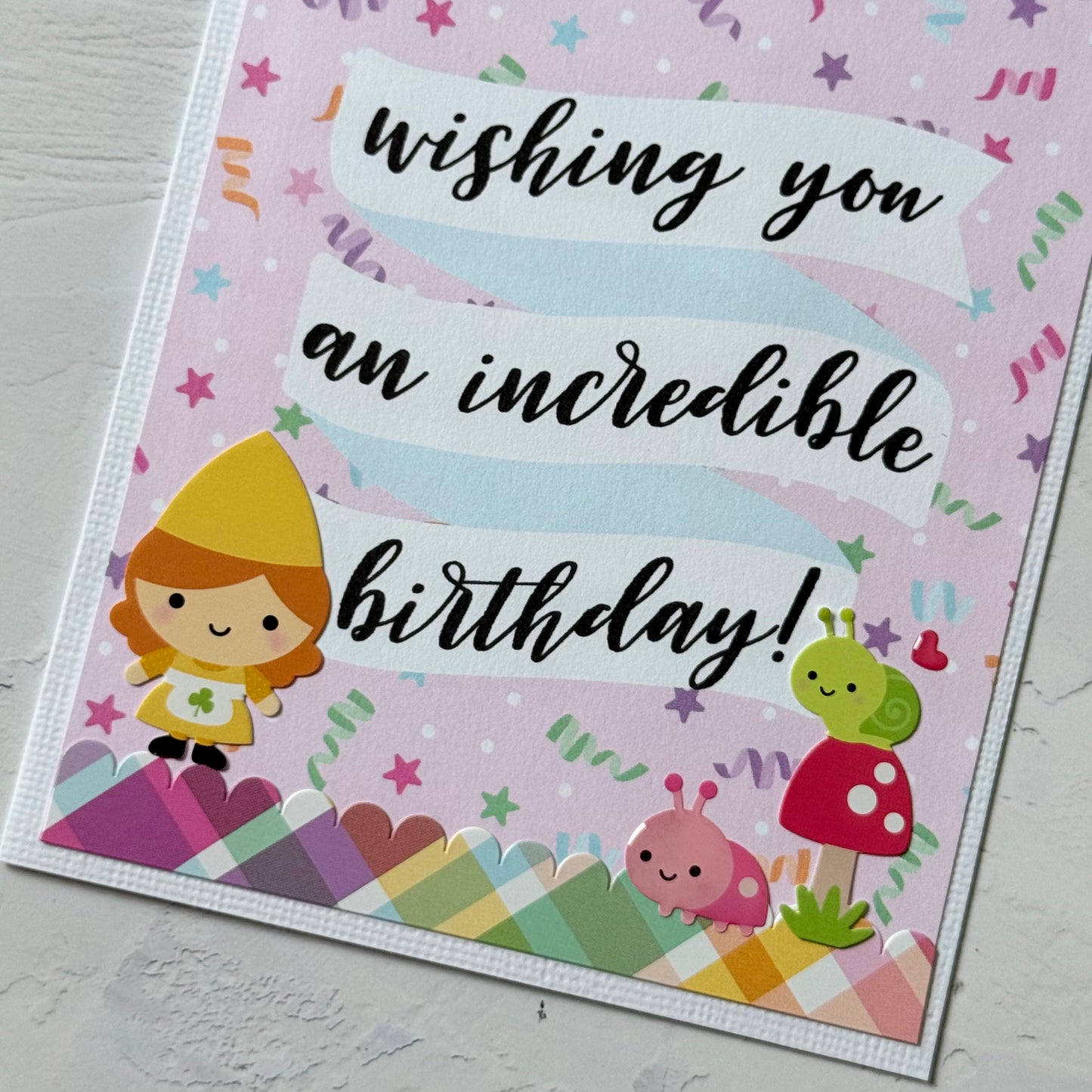 【手作心意卡】生日許願系列生日卡 - Wishing you an incredible birthday