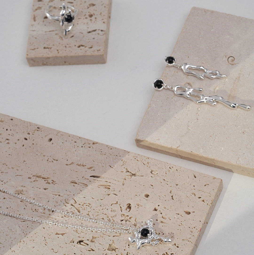 Twilight Essence Series - Silver Ring / Earrings / Necklace