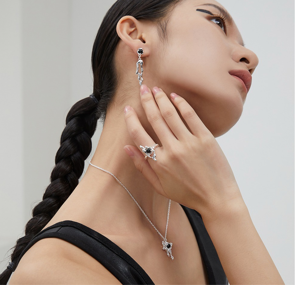 Twilight Essence Series - Silver Ring / Earrings / Necklace