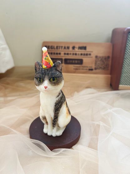 【Begleitan獨家】客製化動物蠟燭 - 貓