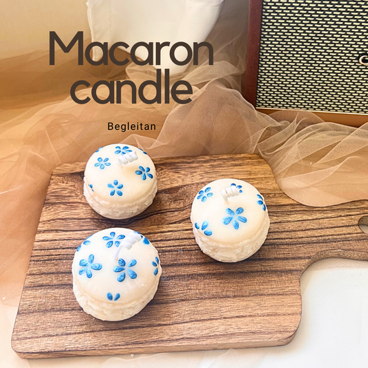 Macaron Scented Candle - White