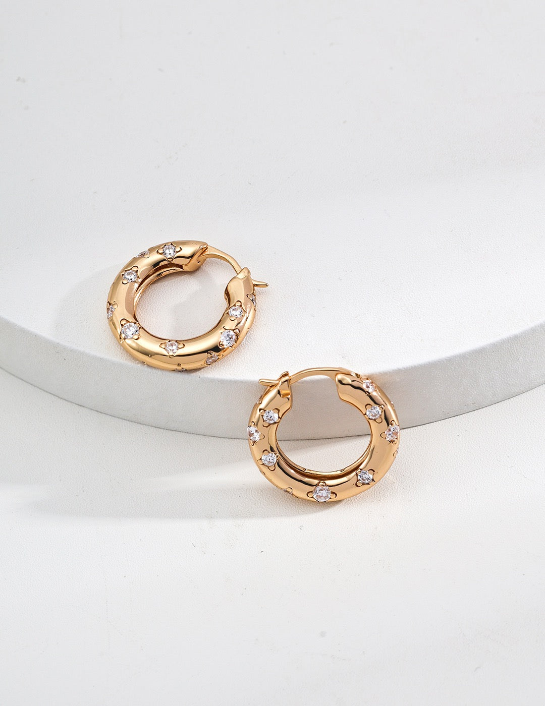 Sterling Silver Zircon Earrings