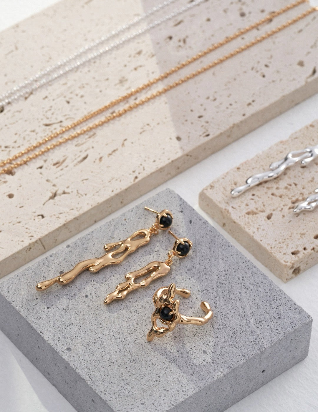 Twilight Essence Series - Silver Ring / Earrings / Necklace