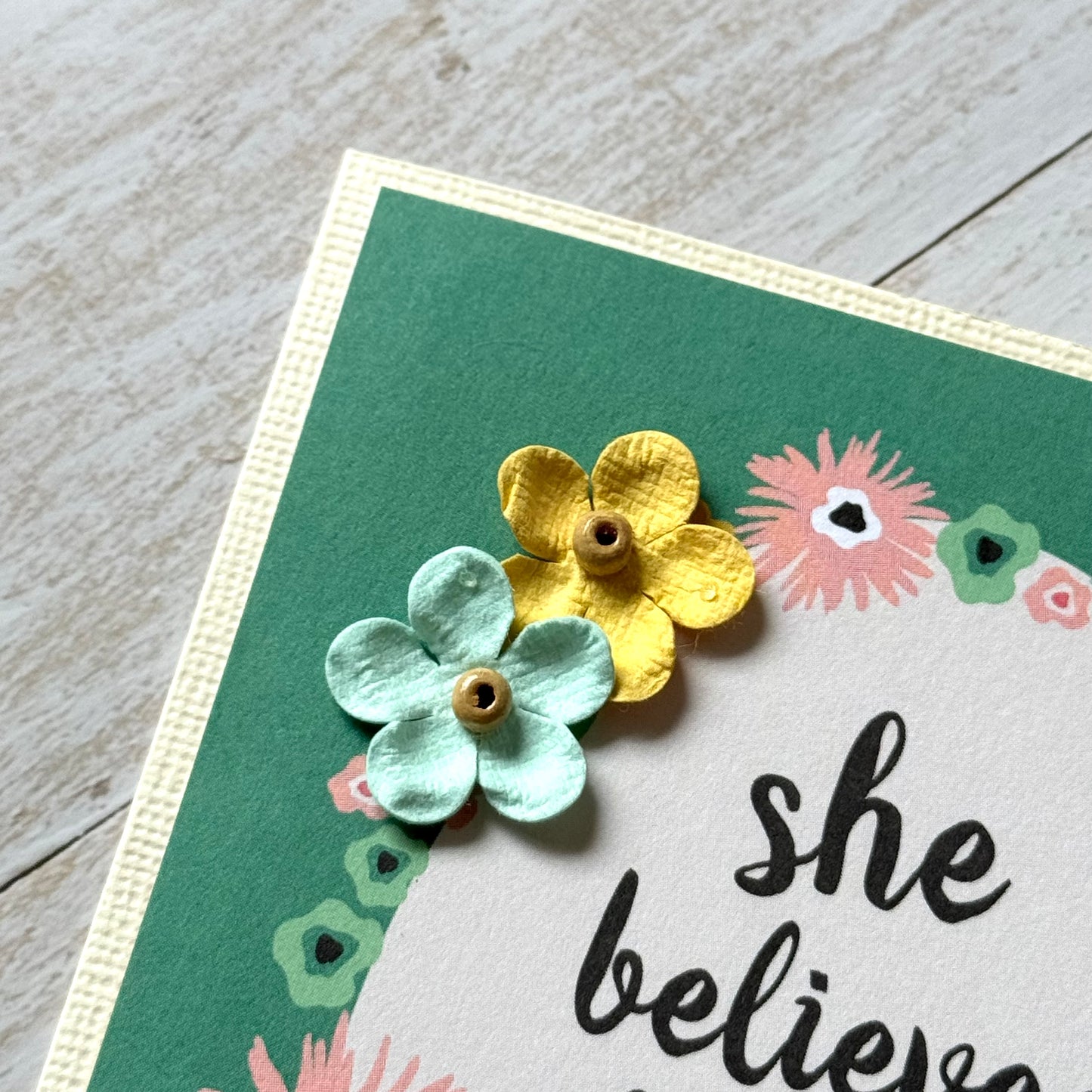 【手作心意卡】就做你自己系列萬用卡 - She believed she could and so she did