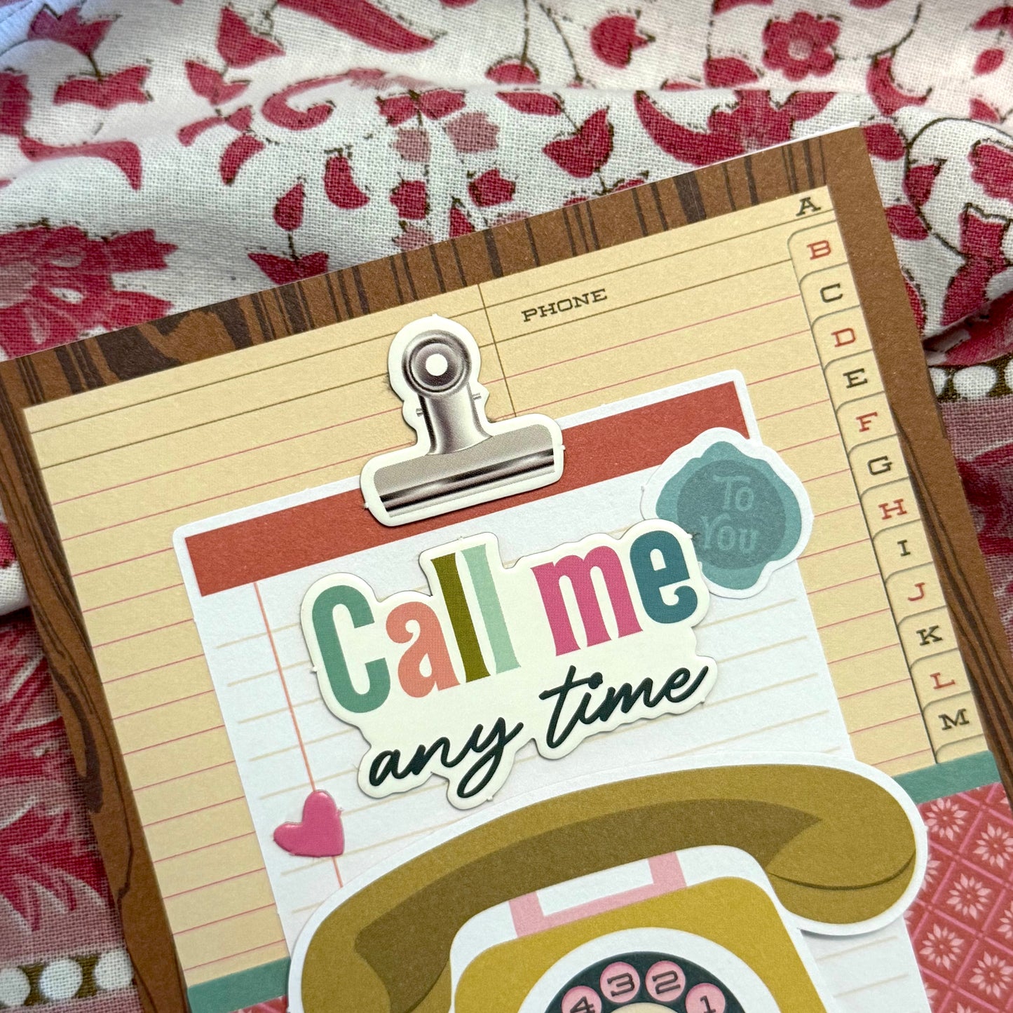 【手作心意卡】值得重視的人和事系列萬用卡 - Call me any time