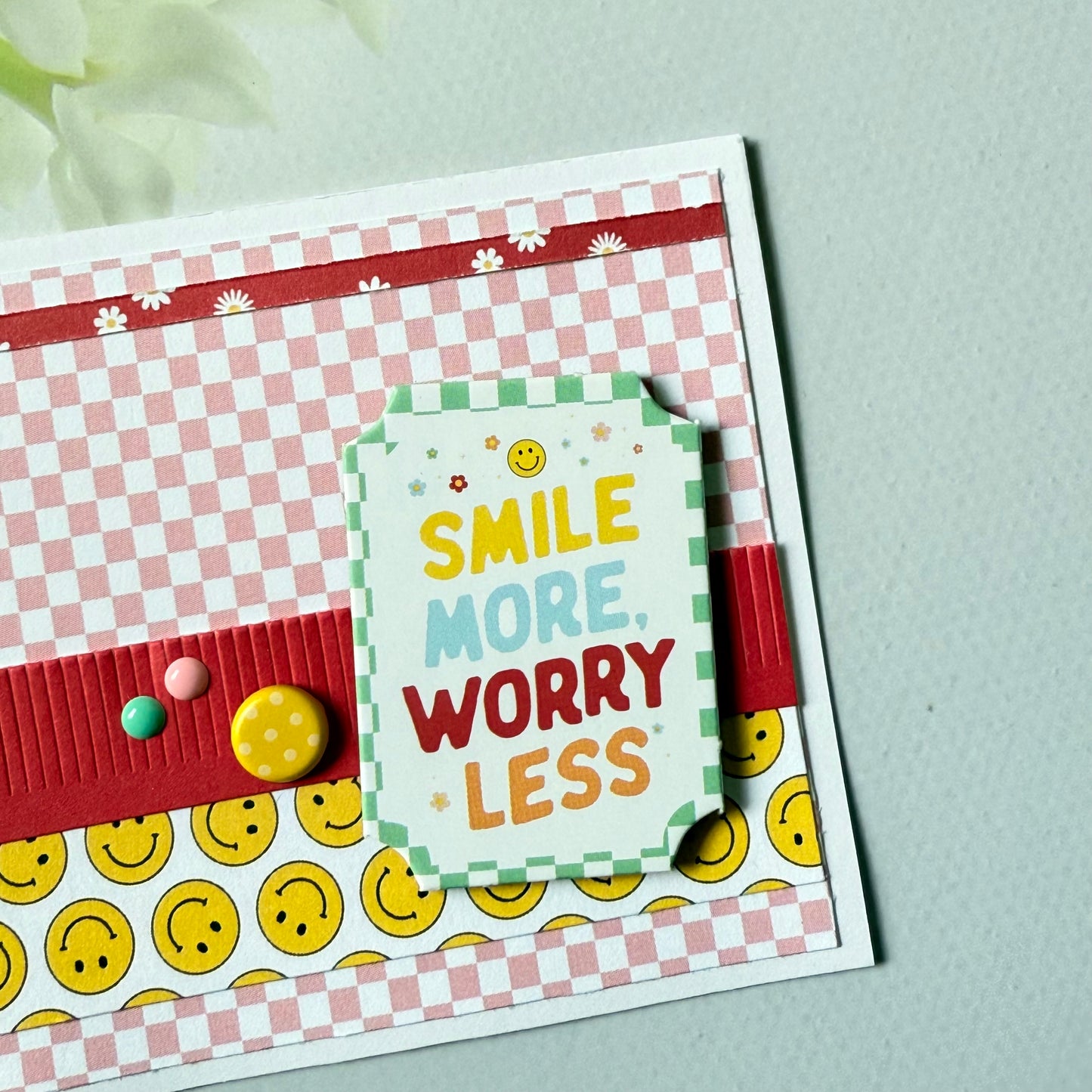 【手作心意卡】美好小日子系列迷你萬用卡 - Smile more, worry less