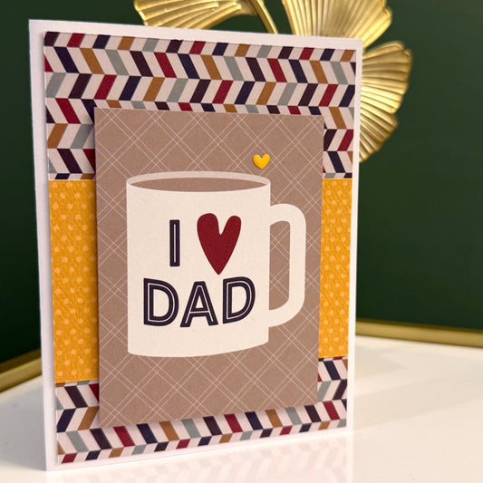 【手作心意卡】父親節系列心意卡 - I heart Dad