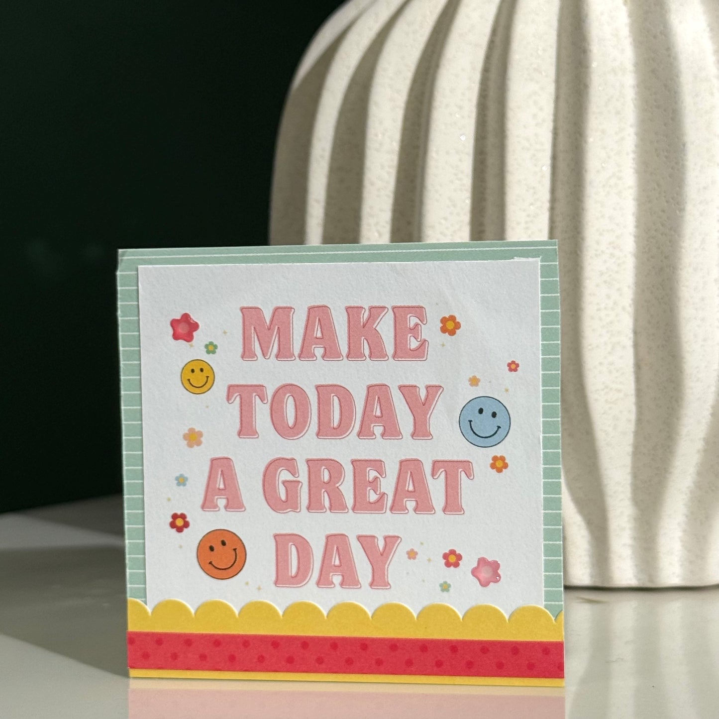 【手作心意卡】美好小日子系列迷你萬用卡 - Make today a great day