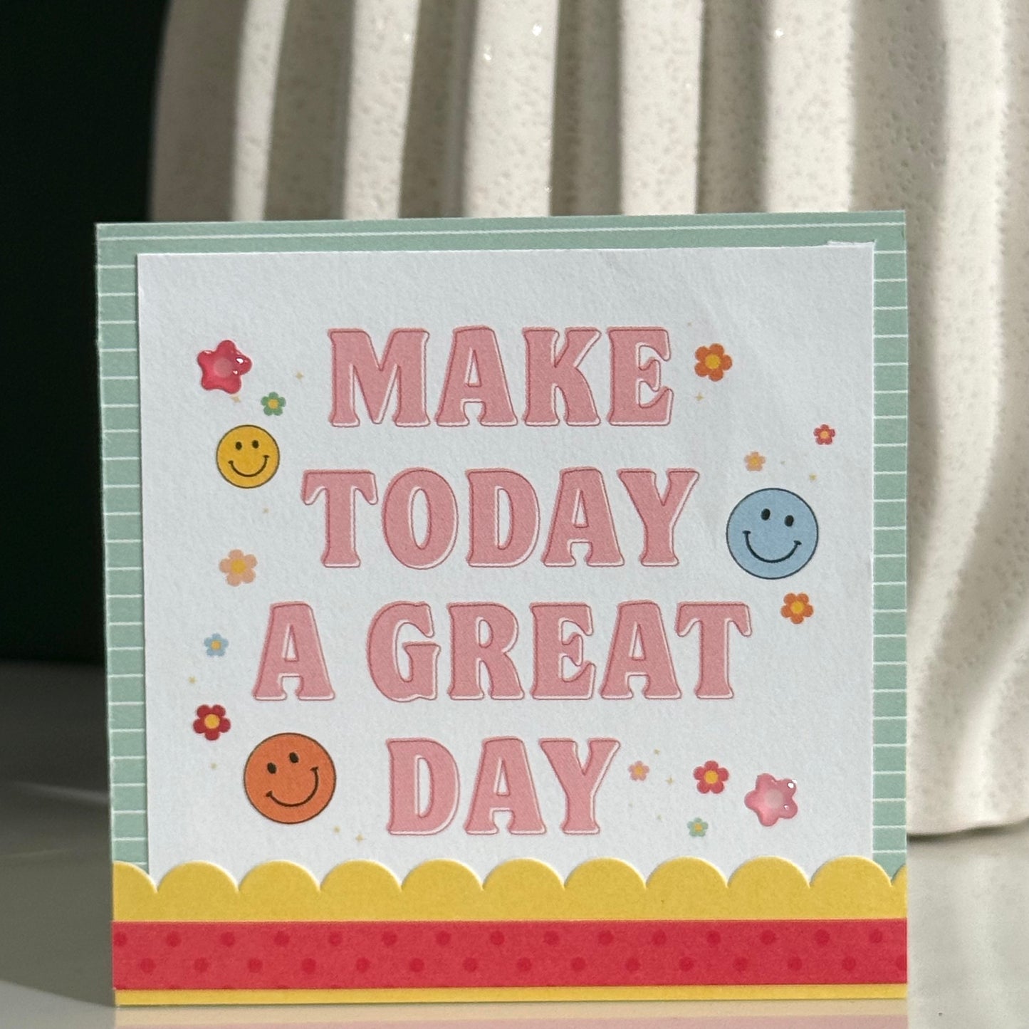 【手作心意卡】美好小日子系列迷你萬用卡 - Make today a great day