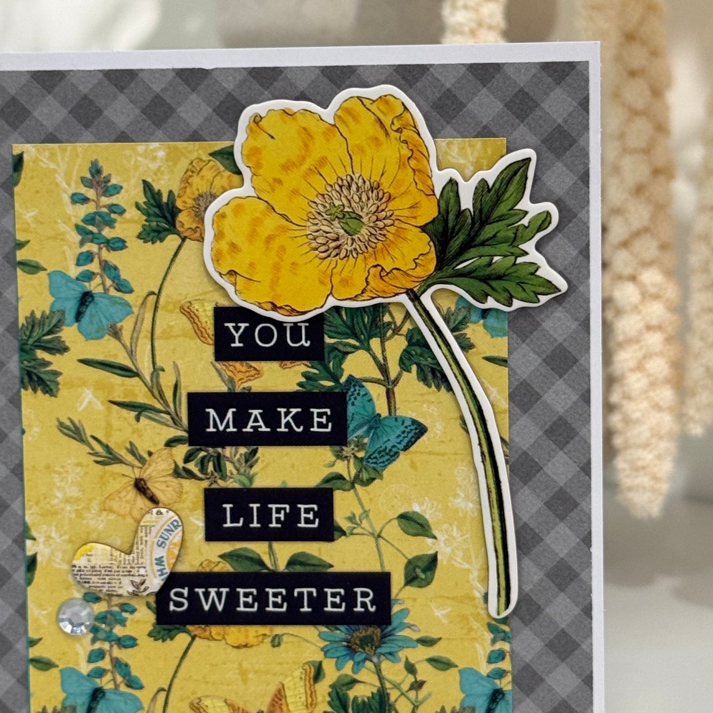 【手作心意卡】珍惜當下系列萬用卡 - You make life sweeter
