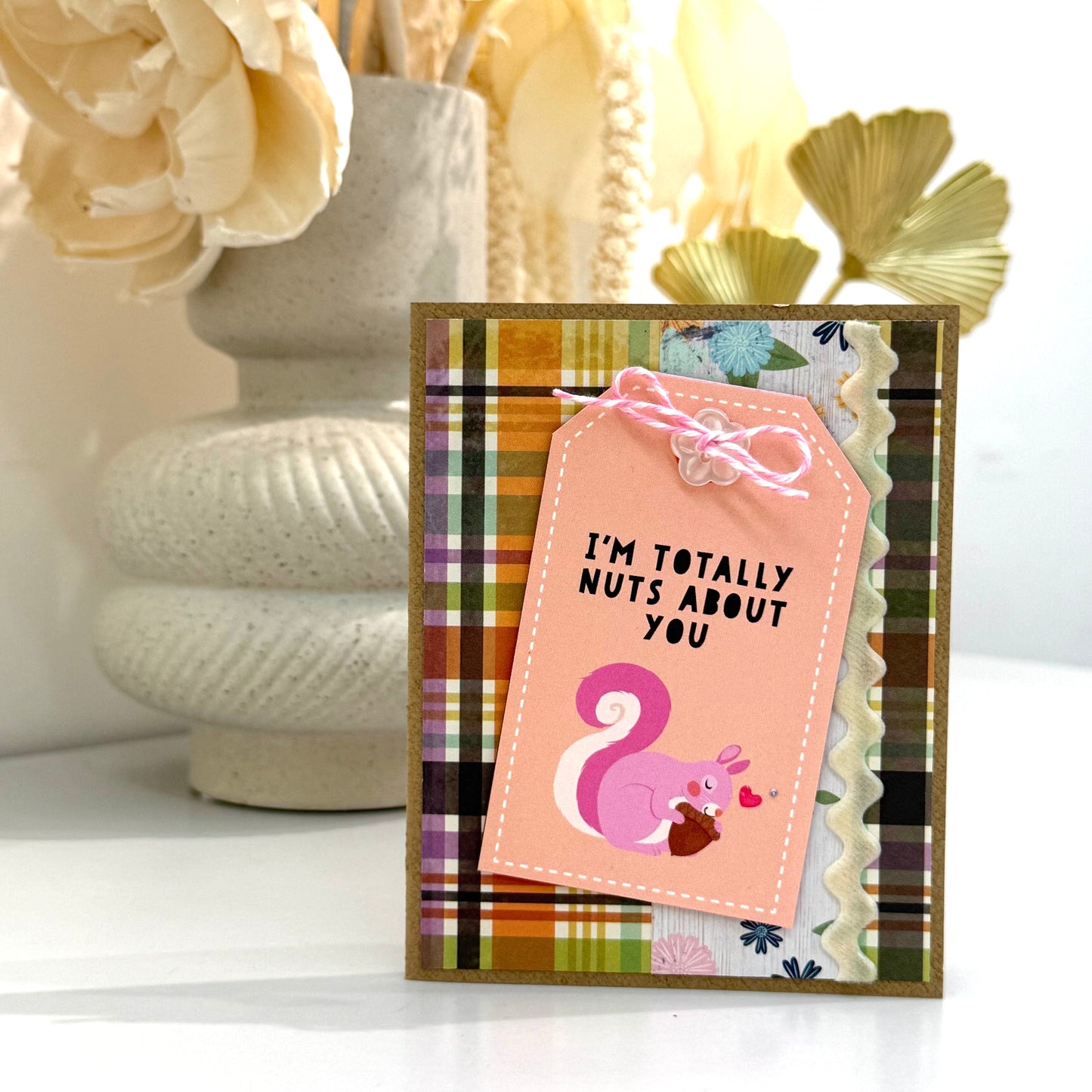 【手作心意卡】心心眼系列情人節卡 - I'm totally nuts about you