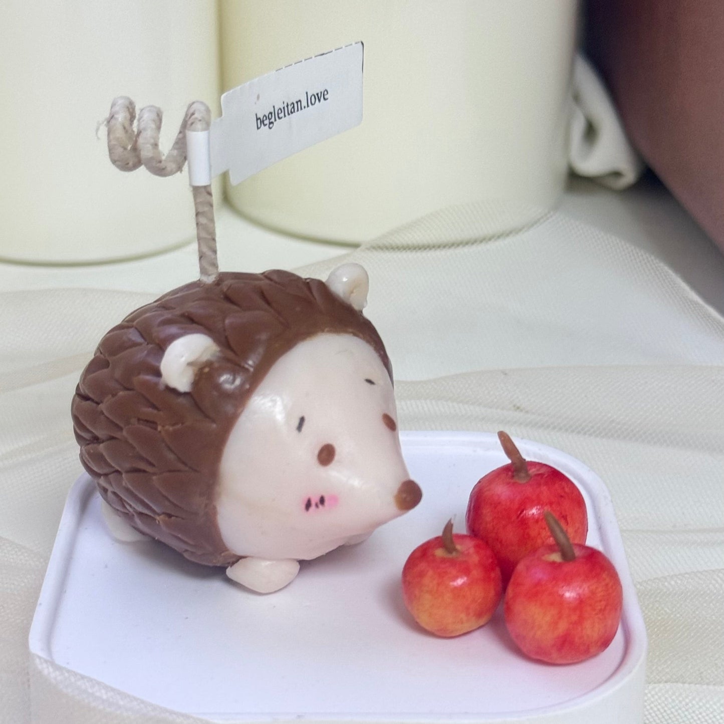 Handmade candles ✨ Adorable Hedgehog Candle