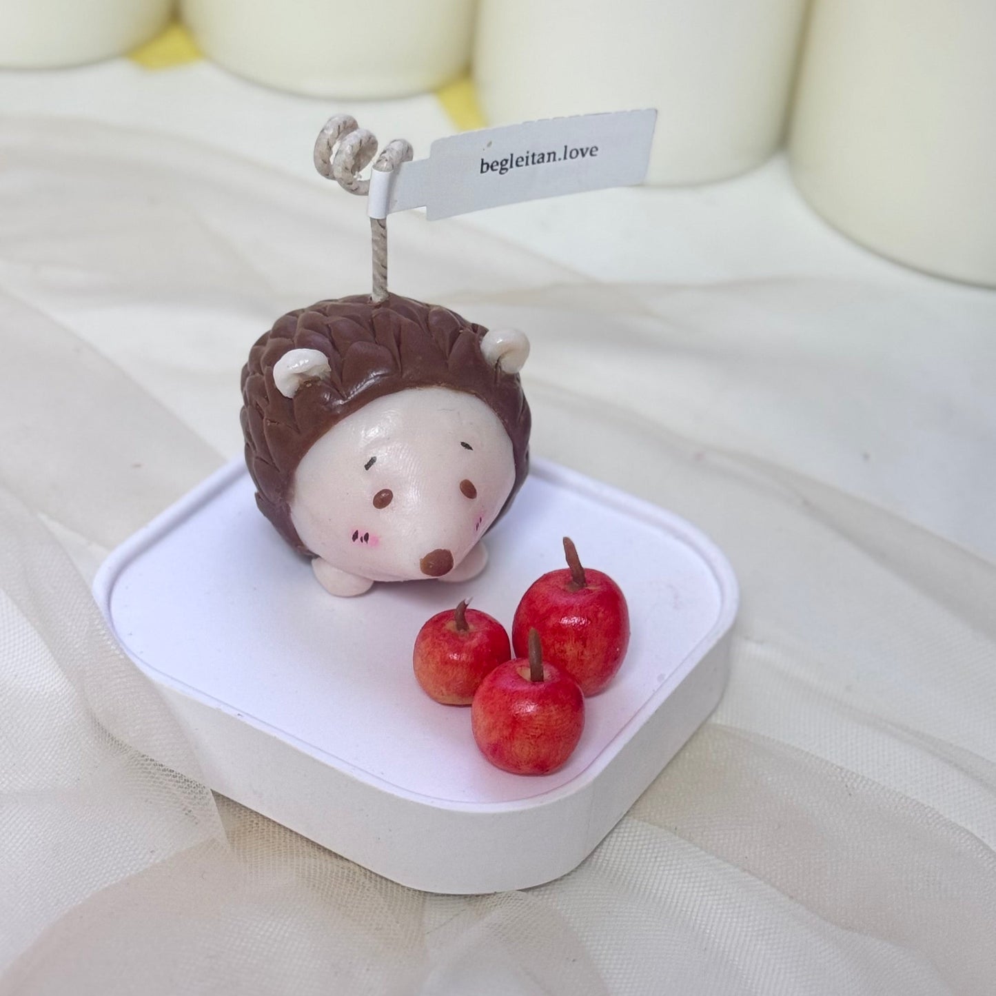 Handmade candles ✨ Adorable Hedgehog Candle