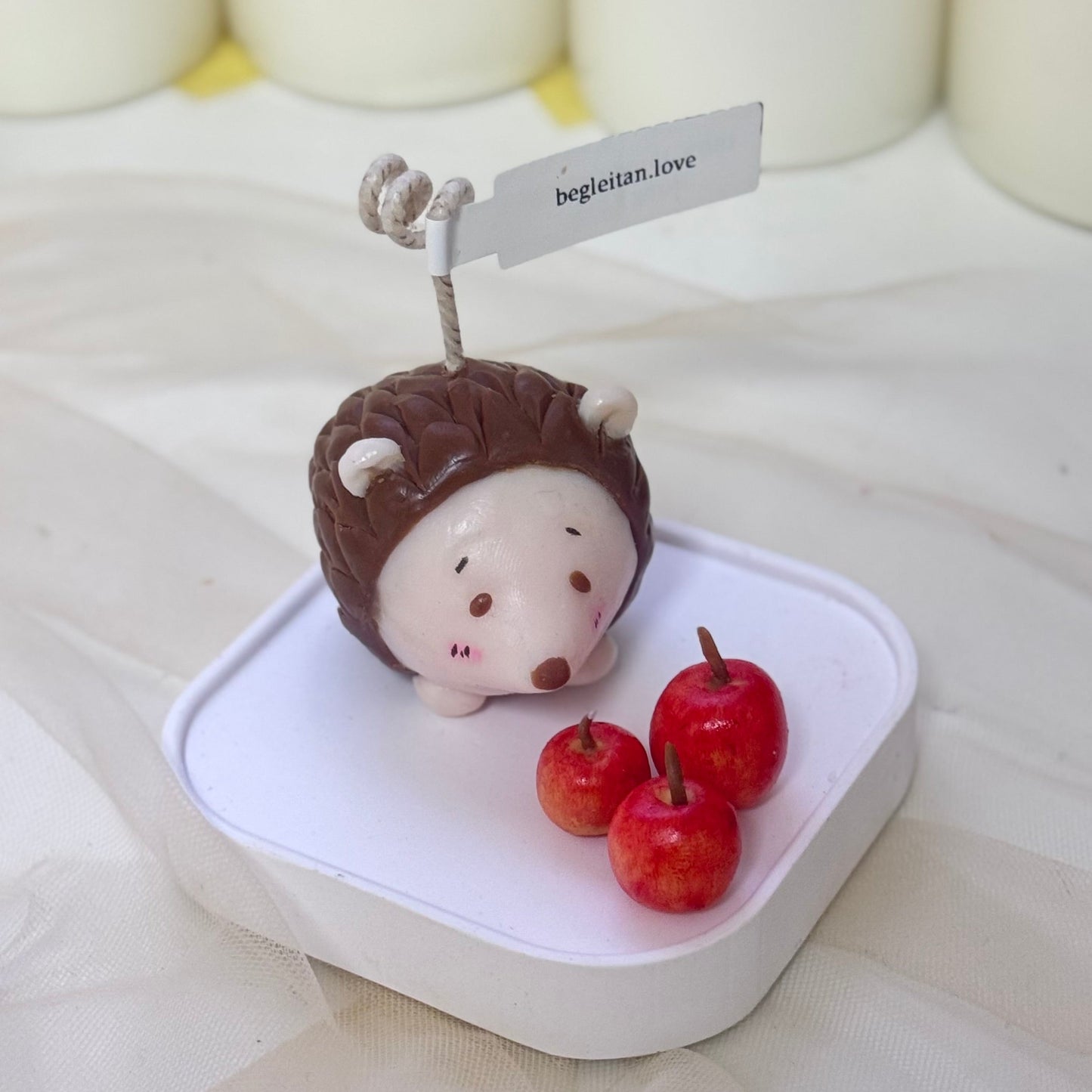 Handmade candles ✨ Adorable Hedgehog Candle