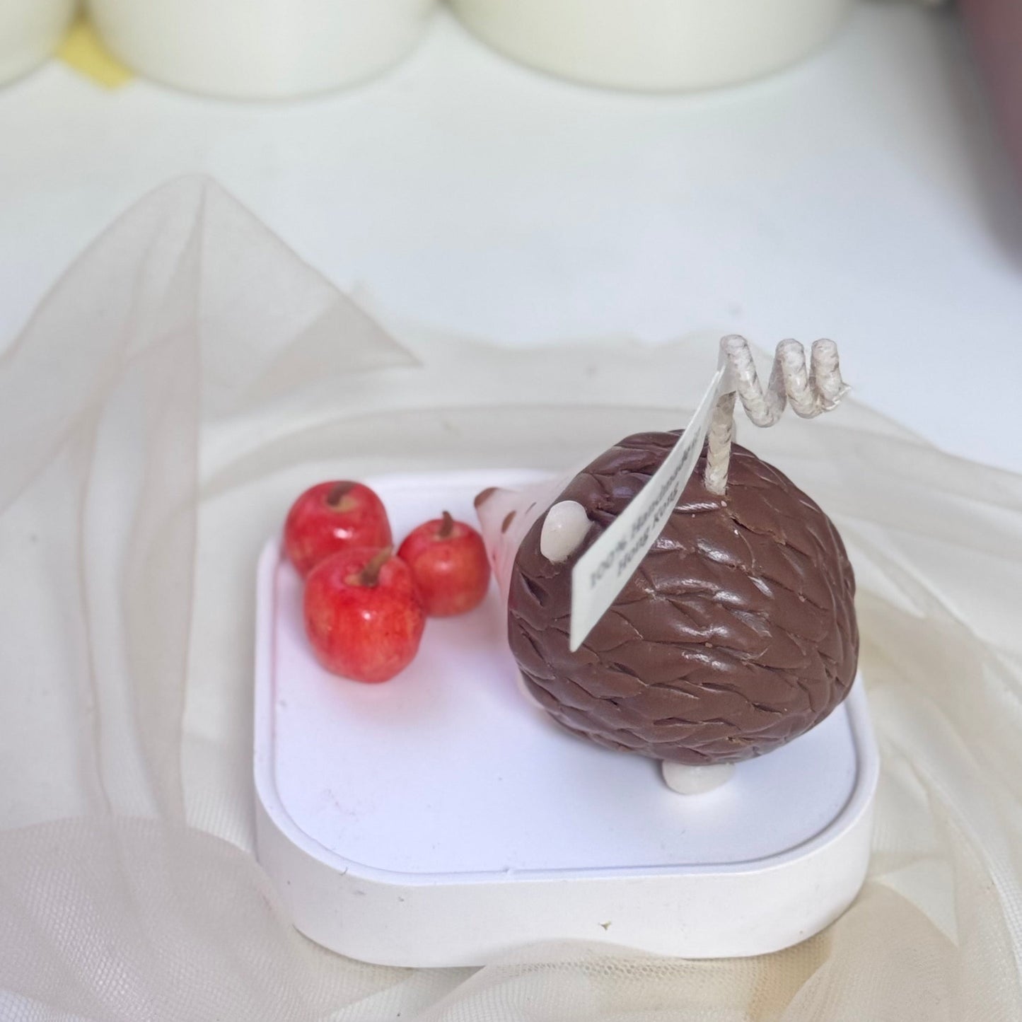 Handmade candles ✨ Adorable Hedgehog Candle