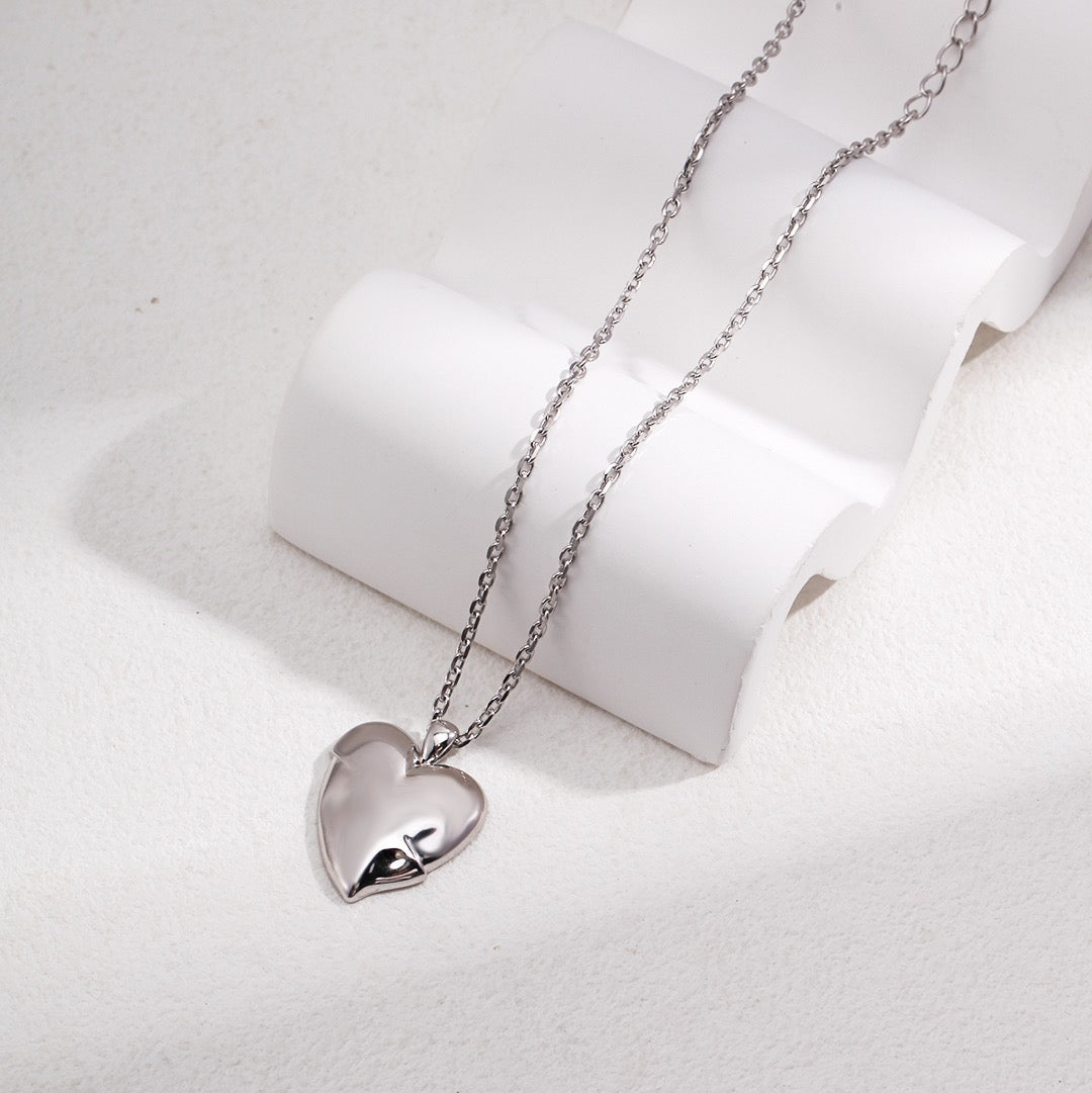 Heart Sharped Sterling Silver Ring