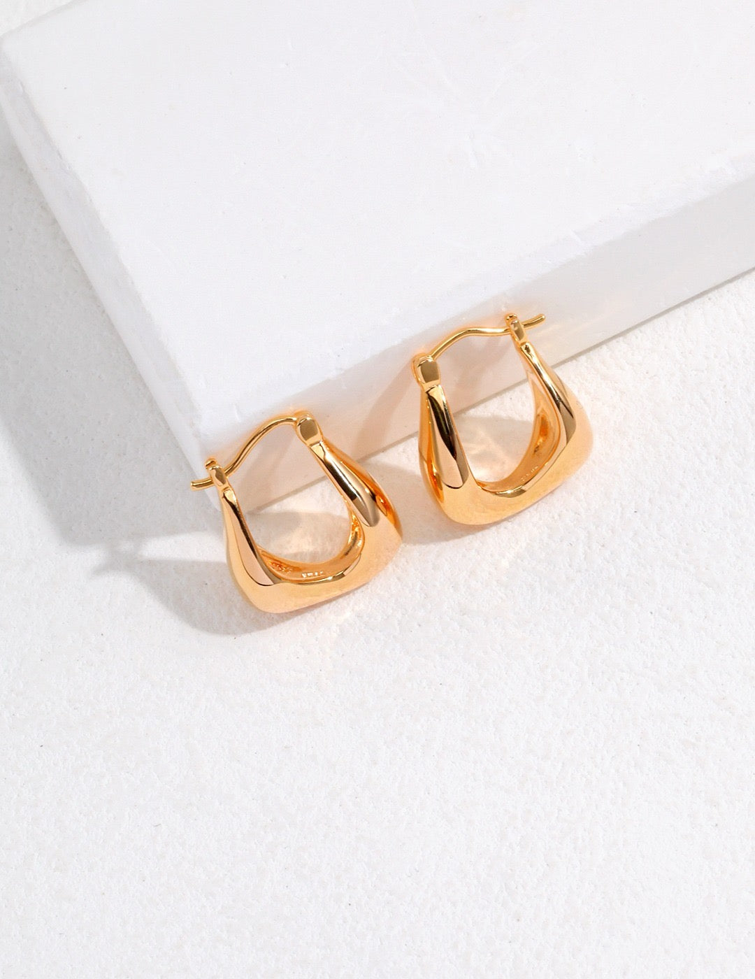 Lava Series - Plain Silver Earrings