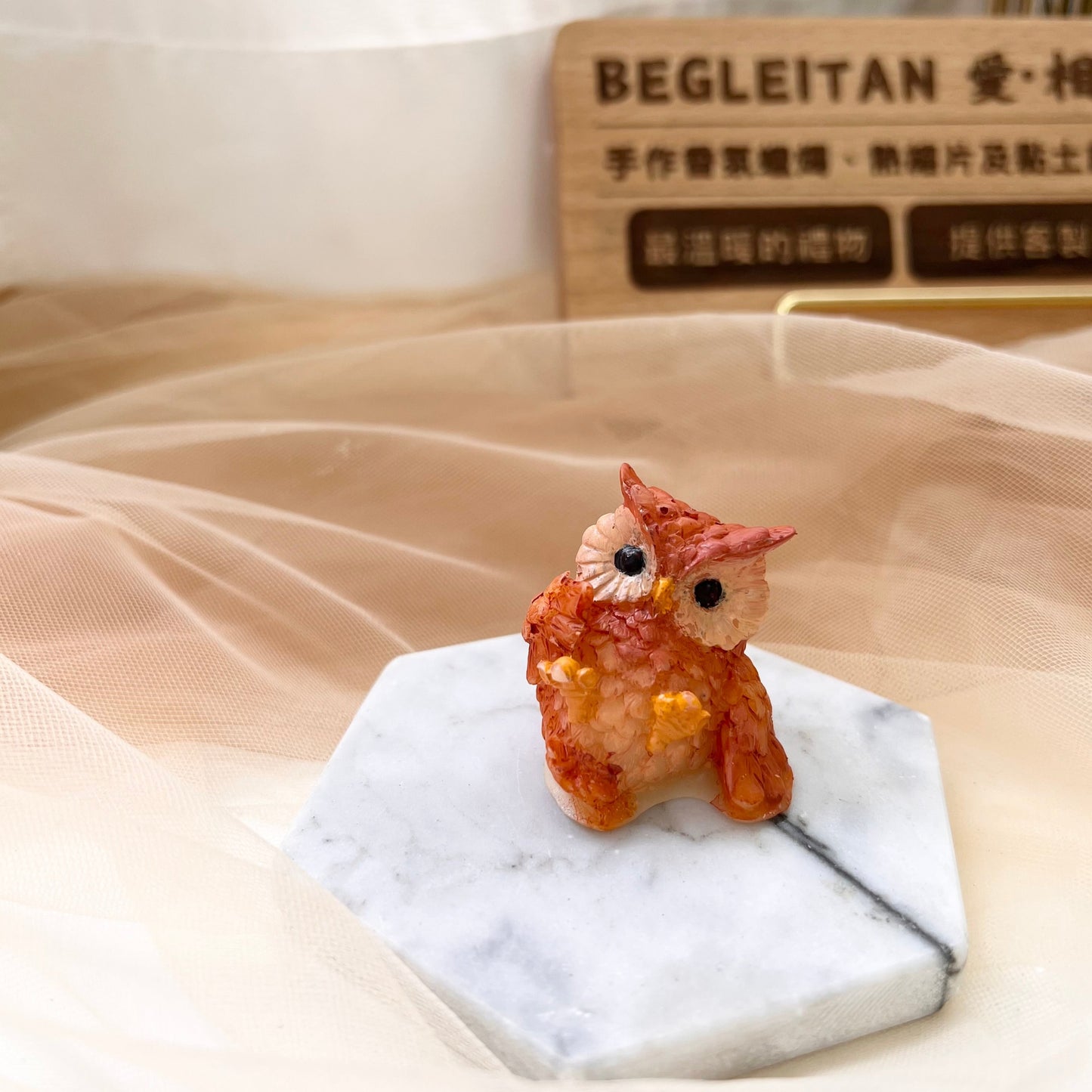 Mini Owl Wax Scented Candle - Pair