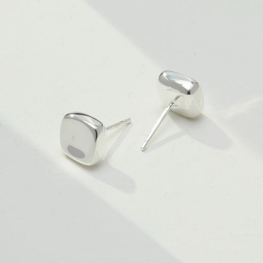 Lava Series - Plain Silver Earrings