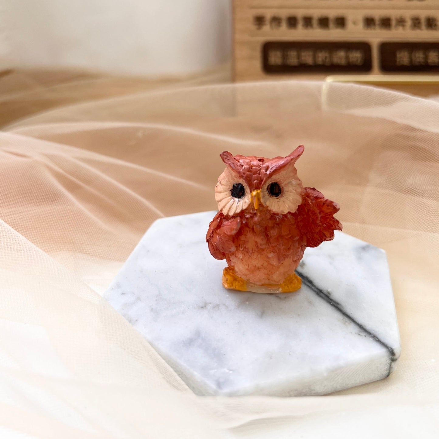 Mini Owl Wax Scented Candle - Pair