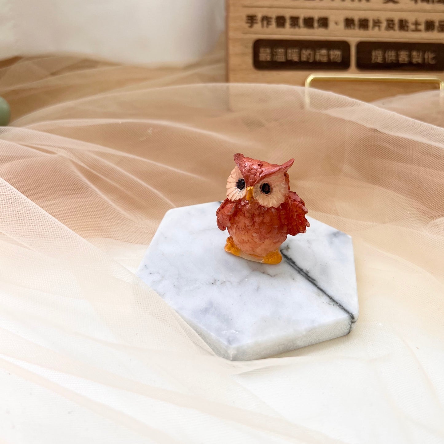 Mini Owl Wax Scented Candle - Pair