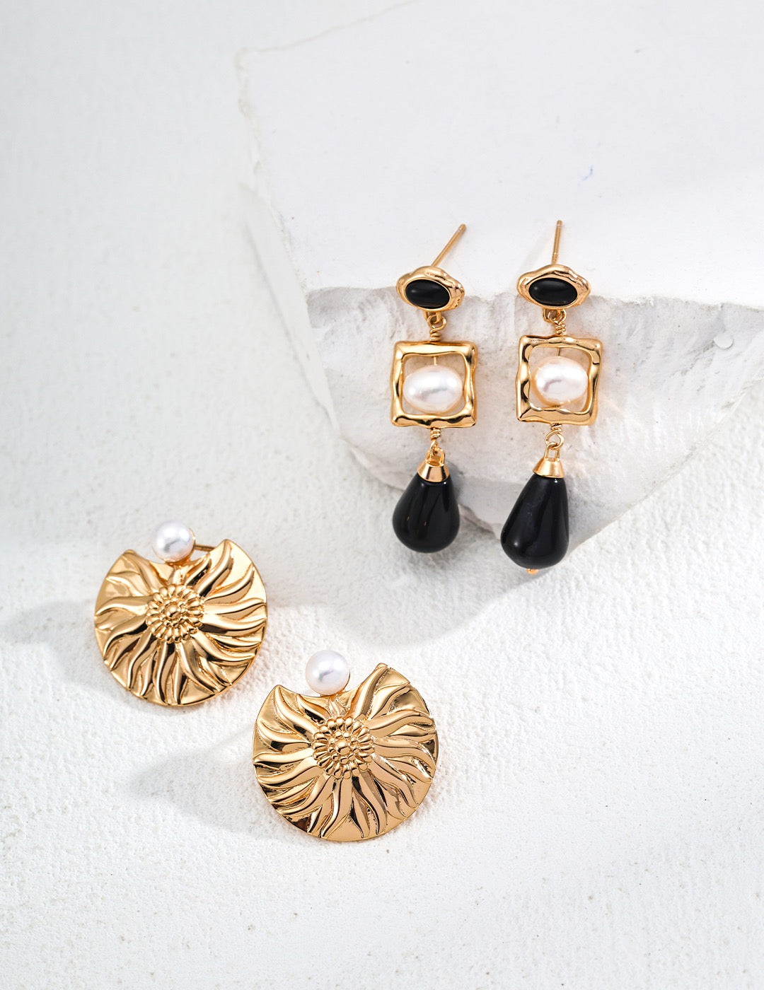 S925 Silver Natural Pearl Earrings