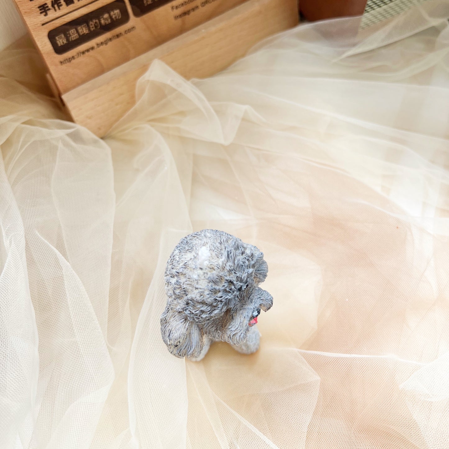 Fluffy Poodle Candle