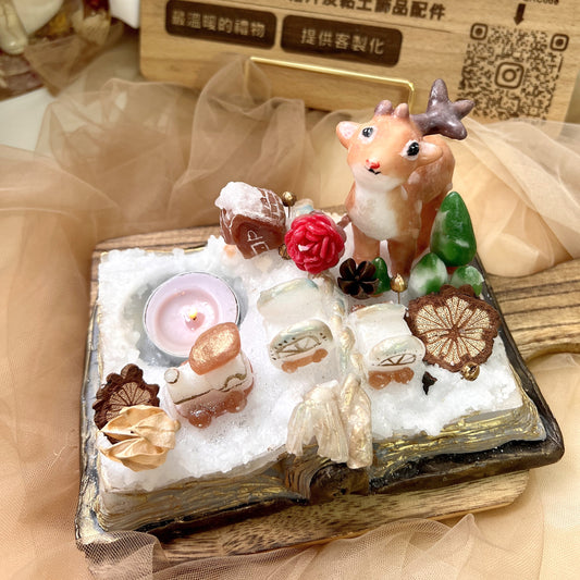 工作坊: 小鹿聖誕魔法書本茶蠟台工作坊