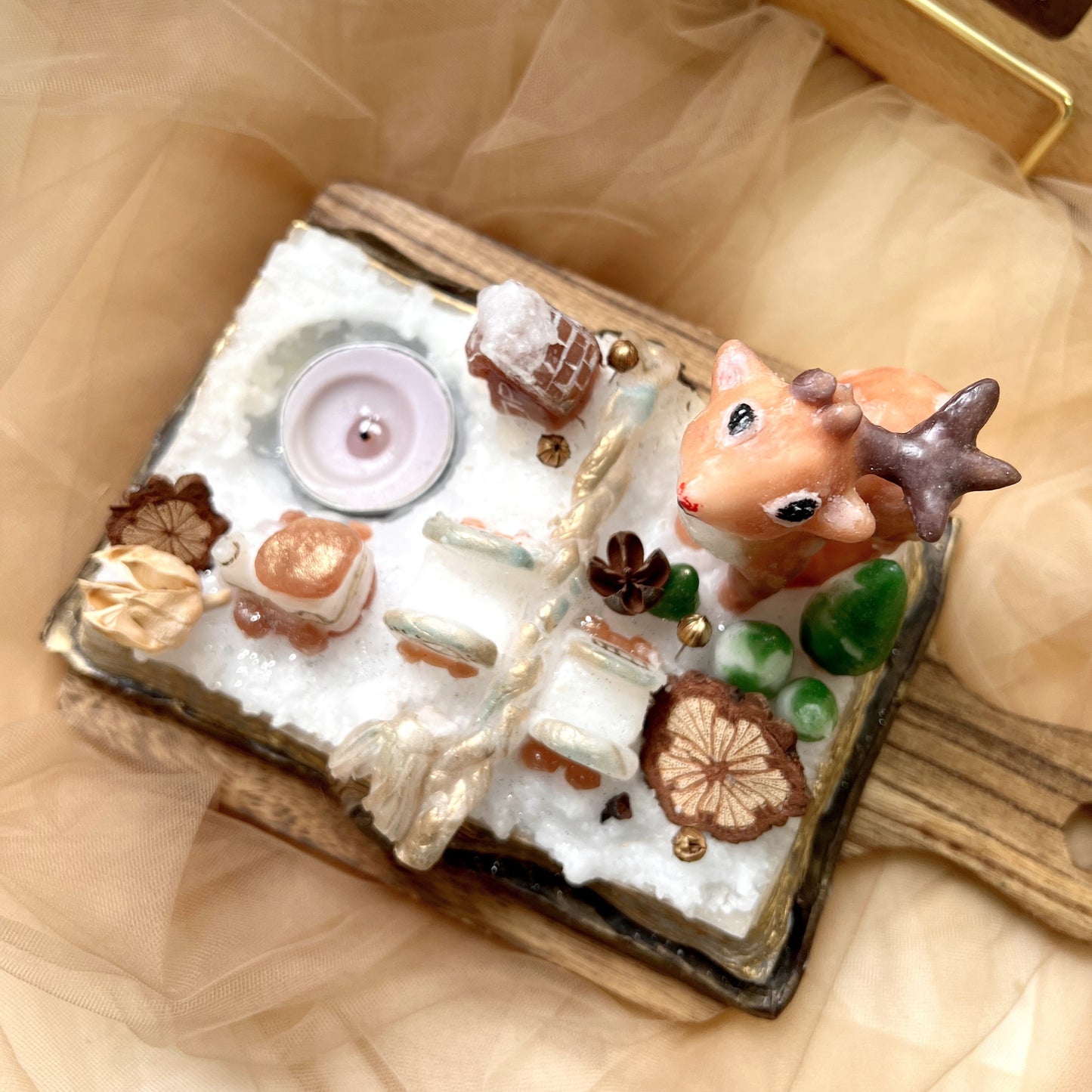 工作坊: 小鹿聖誕魔法書本茶蠟台工作坊