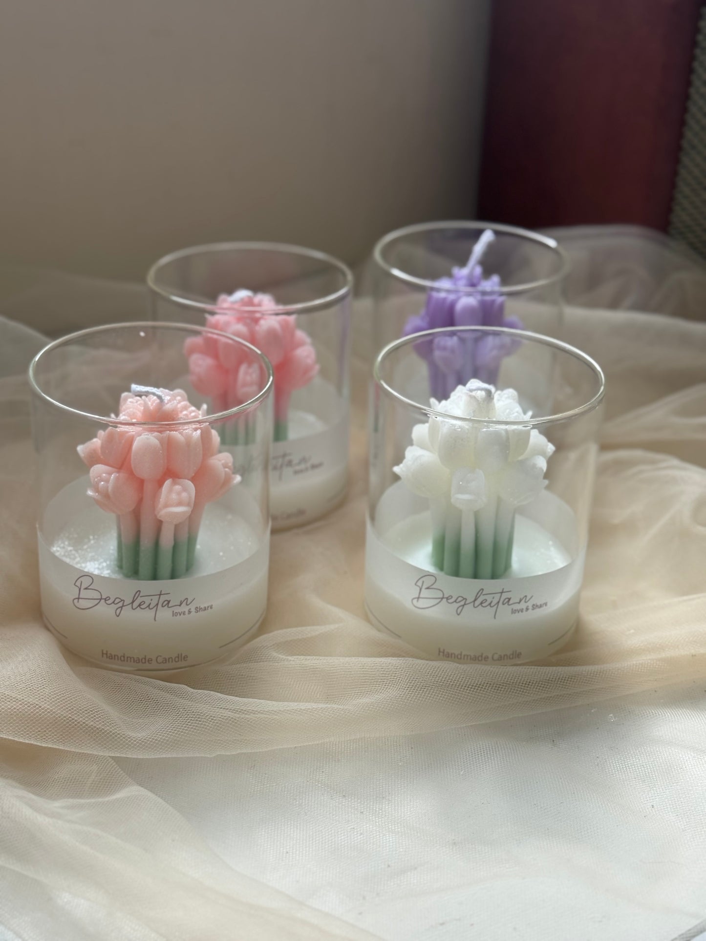 Tulip in a Cup Candle