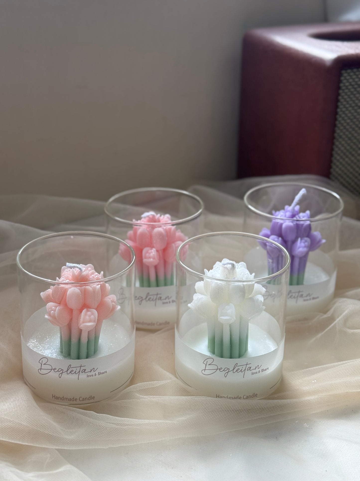 Tulip in a Cup Candle
